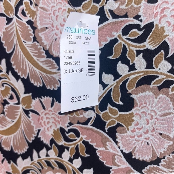 NWT Maurice’s Two Piece Connected Sheer Shirt - Picture 7 of 7